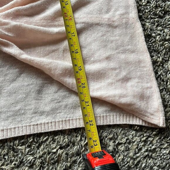 Lululemon Pink Knit Tank Top Sleeveless Knotted Womens S-M Low Cut Back Sheer - Picture 7 of 7